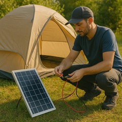 15W 12V Portable Solar Panel Kit – Rugged, Rechargeable & Ready for Anything