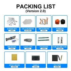 Seplos Mason DIY Battery Case with Smart BMS β LiFePO4 Battery Assembly Kit, RS485 Communication