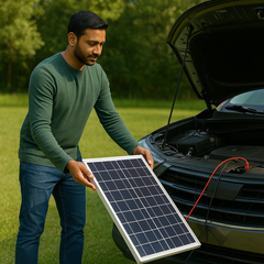 15W 12V Portable Solar Panel Kit – Rugged, Rechargeable & Ready for Anything