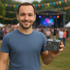 GREATPAKY WiDMX TX500/RX500 – IP65 Wireless DMX Transceiver & Receiver for Stage, Concert & Event Lighting