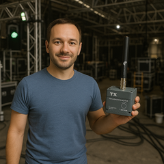 GREATPAKY WiDMX TX500/RX500 – IP65 Wireless DMX Transceiver & Receiver for Stage, Concert & Event Lighting