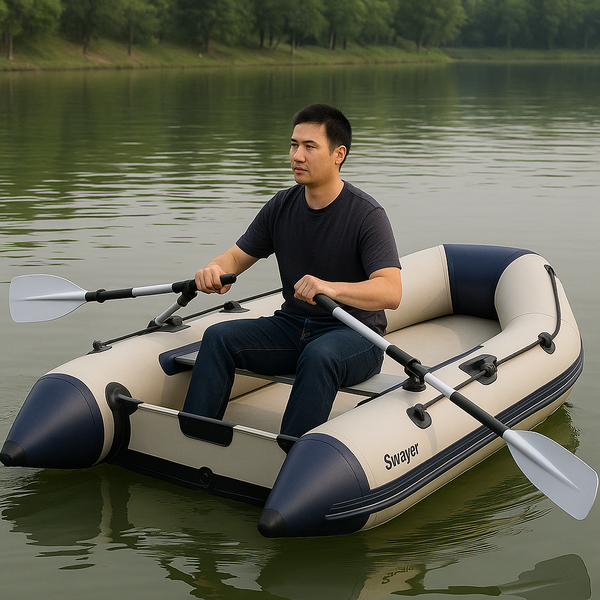 Inflatable Assault Boat with Air Deck – Military-Grade PVC Raft for Fishing, Rescue & Outdoor Adventures