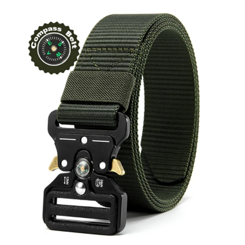 Men's Belt Outdoor Multi Function Compass Belt High Quality Canvas For Nylon Male Luxury Belts Women's Sports Jeans Neutral Belt