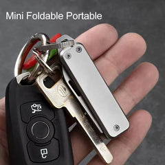 Mini Outdoor Folding Knife Edge High Hardness Camping Self-defense Knife Gift Fruit Knife Open Box Tool Key Pendant