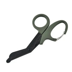 Emergency Trauma Shears with Carabiner Clip – Tactical Medical Scissors for Hiking, Travel & Outdoor Survival