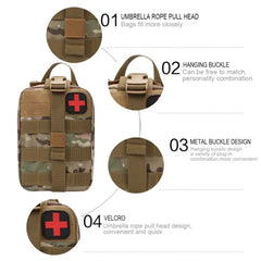 First Aid Kit Emergency Outdoor Hunting Car Emergency Camping Survival Tool EDC Bag