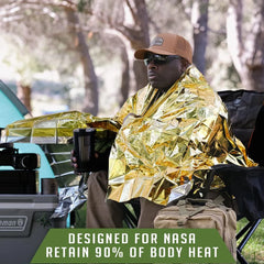 Emergency Mylar Thermal Space Blanket Designed for NASA