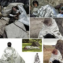 Emergency Thermal Poncho Blanket