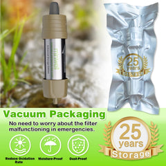 Miniwell Personal Water Filter Straw – Portable Water Purifier for Outdoors & Emergency Use