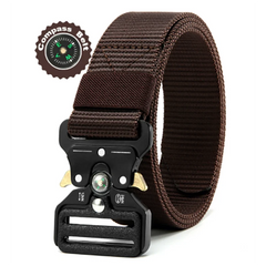 Men's Belt Outdoor Multi Function Compass Belt High Quality Canvas For Nylon Male Luxury Belts Women's Sports Jeans Neutral Belt