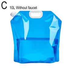 5/10L High Capacity Outdoor Water Storage Bag Folding Safety Seal Drinking Water Container for Camping Hiking Emergency Sur G6F4