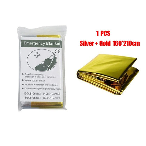 Emergency Thermal Poncho Blanket