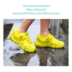 Reusable Non-Slip Rain Rubber Rain Boot Overshoes For  Rainy Days