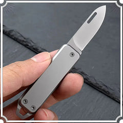 Mini Outdoor Folding Knife Edge High Hardness Camping Self-defense Knife Gift Fruit Knife Open Box Tool Key Pendant