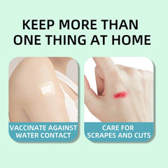 50PCS 38*38/72*19mm Transparent PU Waterproof Wound Plaster Band Aid Adhesive Bandage Protective Sticker Outdoor Home First Aid