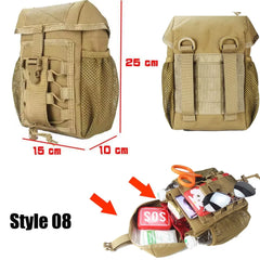 IFAK EDC Bag Waist Bag Hunting Vest Emergency Tool Kit Outdoor First Aid Kit Camping Survival Bag