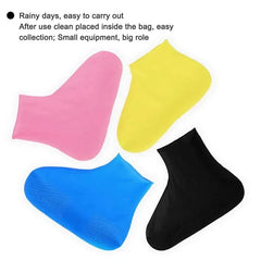 Reusable Non-Slip Rain Rubber Rain Boot Overshoes For  Rainy Days