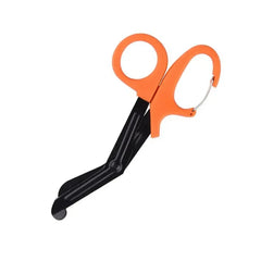 Emergency Trauma Shears with Carabiner Clip – Tactical Medical Scissors for Hiking, Travel & Outdoor Survival