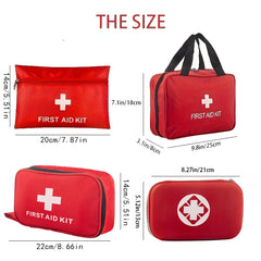 Portable First Aid Kit β Compact Emergency Survival Medical Bag with Bandages, Scissors, Tweezers & Safety Tools for Home, Car, Travel & Outdoor