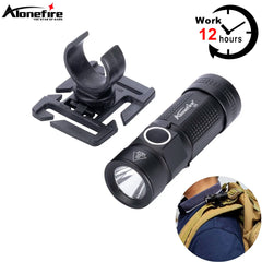 Clearance_360 Swivel U Ring Clip XPG LED Portable Mini Flashlight 12 Hours Work Outdoor Backpack Hat Pocket Hiking Torch C123A B