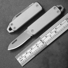 Mini Outdoor Folding Knife Edge High Hardness Camping Self-defense Knife Gift Fruit Knife Open Box Tool Key Pendant