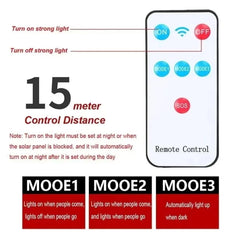 Solar Lights Outdoor With 3 Mode Waterproof Motion Sensor Security Lighting Wall COB Street Lamp for Garden Patio Garage Light