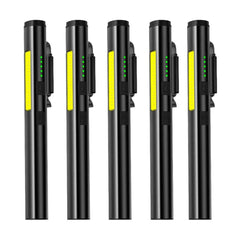 Multifunctional 4 in 1 LED Flashlight Mini USB Rechargeable 800mah Pen Clip Flashlight 365nm UV Light COB Camping Work Repair