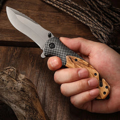 Multi functional household folding knife, fruit knife, men's self-defense survival tool knife, outdoor camping EDC fishing