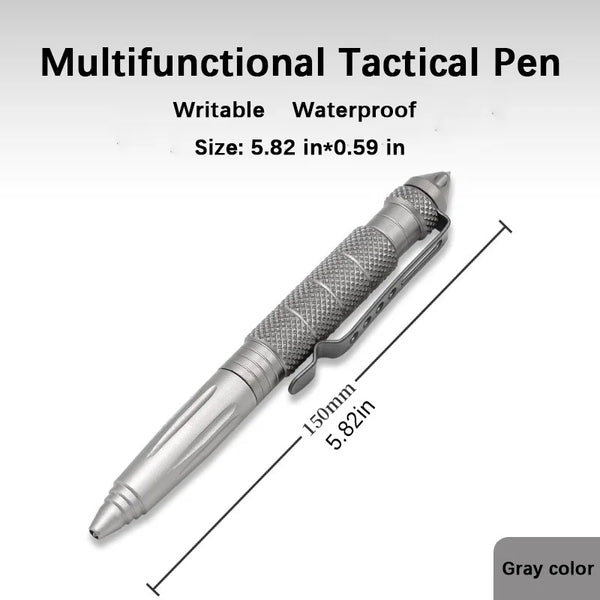 High Quality Metal Military Tactical Pen School Student Office Ballpoint Pens Emergency Glass Breaker Self Defense EDC Supplies