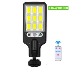 Solar Lights Outdoor With 3 Mode Waterproof Motion Sensor Security Lighting Wall COB Street Lamp for Garden Patio Garage Light