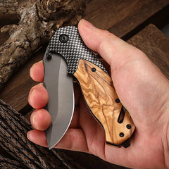 Multi functional household folding knife, fruit knife, men's self-defense survival tool knife, outdoor camping EDC fishing