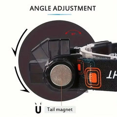 Rechargeable Super Bright LED Magnetic Waterproof Headlamp