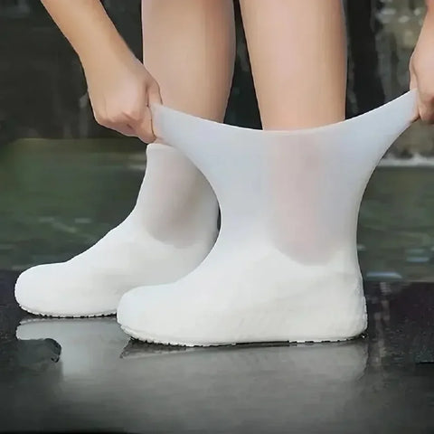 Reusable Non-Slip Rain Rubber Rain Boot Overshoes For  Rainy Days