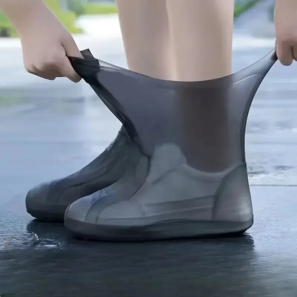 Reusable Non-Slip Rain Rubber Rain Boot Overshoes For  Rainy Days