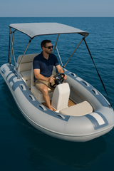 Premium Inflatable RIB Boat with Canopy – Lightweight, Durable, and Perfect for Fishing, Diving & Family Adventures