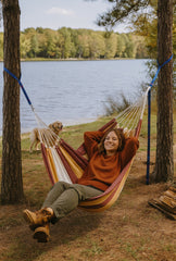 Portable Outdoor Hammock with Strong Tree Straps – Camping, Backyard, Travel