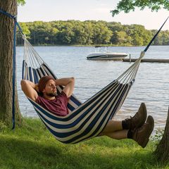 Portable Outdoor Hammock with Strong Tree Straps – Camping, Backyard, Travel