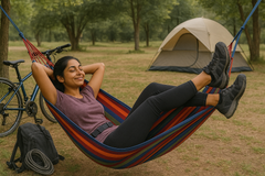 Portable Outdoor Hammock with Strong Tree Straps – Camping, Backyard, Travel