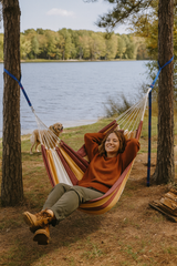 Portable Outdoor Hammock with Strong Tree Straps – Camping, Backyard, Travel