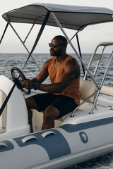 Premium Inflatable RIB Boat with Canopy – Lightweight, Durable, and Perfect for Fishing, Diving & Family Adventures