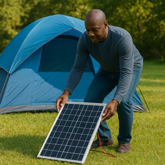 15W 12V Portable Solar Panel Kit – Rugged, Rechargeable &amp; Ready for Anything