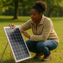 15W 12V Portable Solar Panel Kit – Rugged, Rechargeable &amp; Ready for Anything