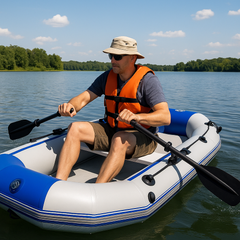 6 Person 3.6 M PVC Inflatable Boat With Air Mat And Paddles