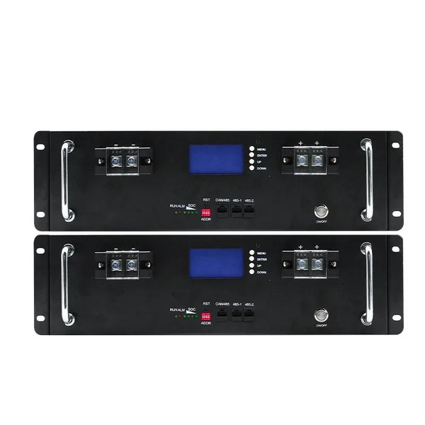 LiFePO4 48V 100Ah Battery Pack 51.2V 5KWH 6000+ Cycle Max 15 Parallel BMS 100A 16S PC Monitor Inverter Battery With CAN RS485