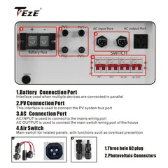 20KWh 15KWh 48V LifePo4 Battery 51V All In One Solar Energy System Built-in MPPT&Inverter 10KW Power/200A Current