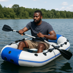 6 Person 3.6 M PVC Inflatable Boat With Air Mat And Paddles