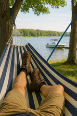 Portable Outdoor Hammock with Strong Tree Straps – Camping, Backyard, Travel