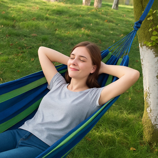 Wholesale Outdoor Camping Multicolor Canvas Double Hammock