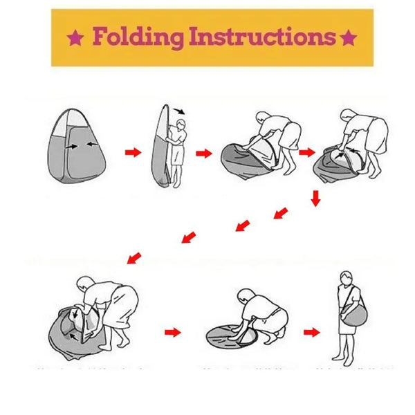 Pop-Up Outdoor Privacy Tent – Portable Changing Room, Camping Toilet & Shower Shelter, UPF 50+ Waterproof Instant Setup Tent