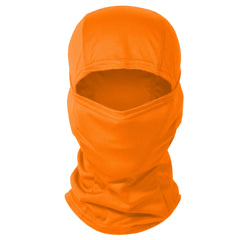 Orange Printed Polyester Balaclava Beanie – Lightweight Breathable Skull Cap for Cycling, Running, Hiking & All-Season Outdoor Sports (Unisex)